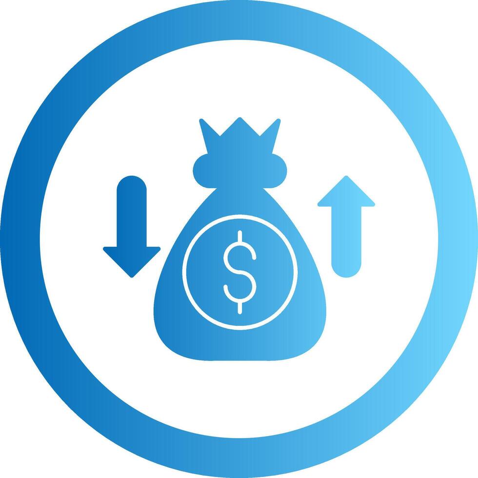 Sales Enablement Gradient Circle Icon vector