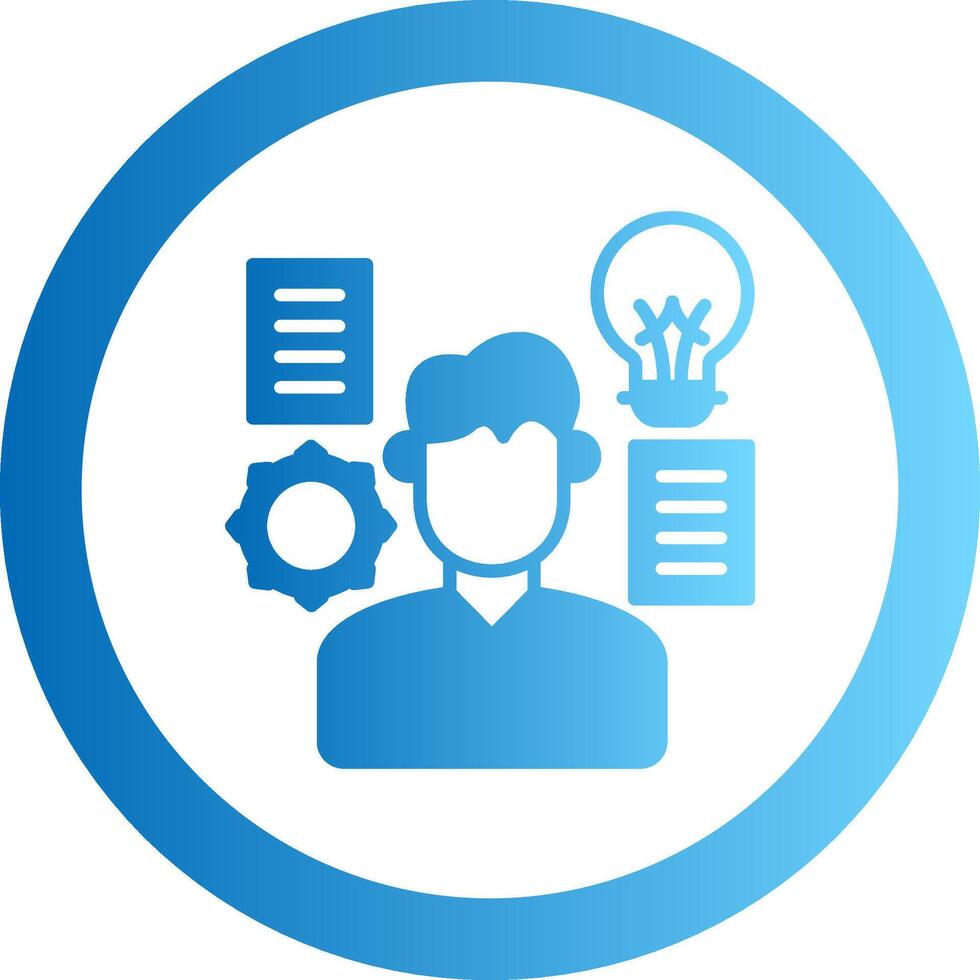 Skills Gradient Circle Icon vector