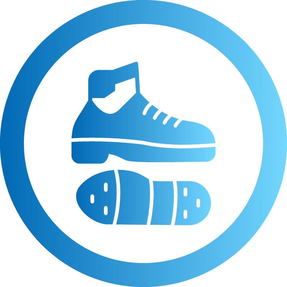 Tap Shoes Gradient Circle Icon vector