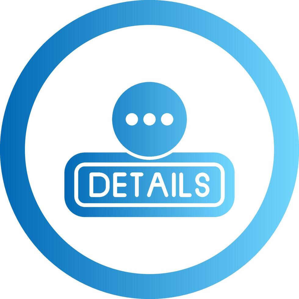 Details Gradient Circle Icon vector
