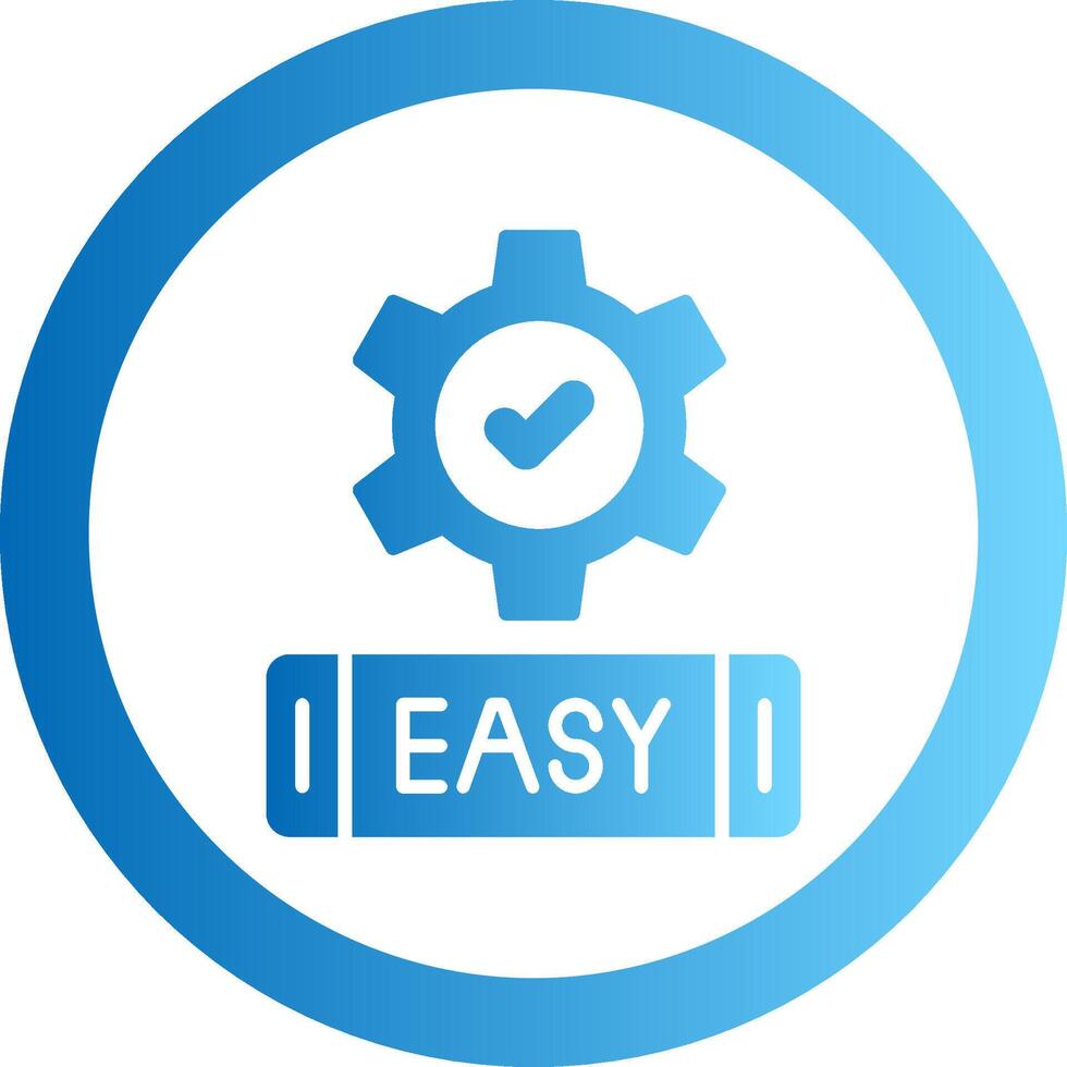 Easy Gradient Circle Icon vector
