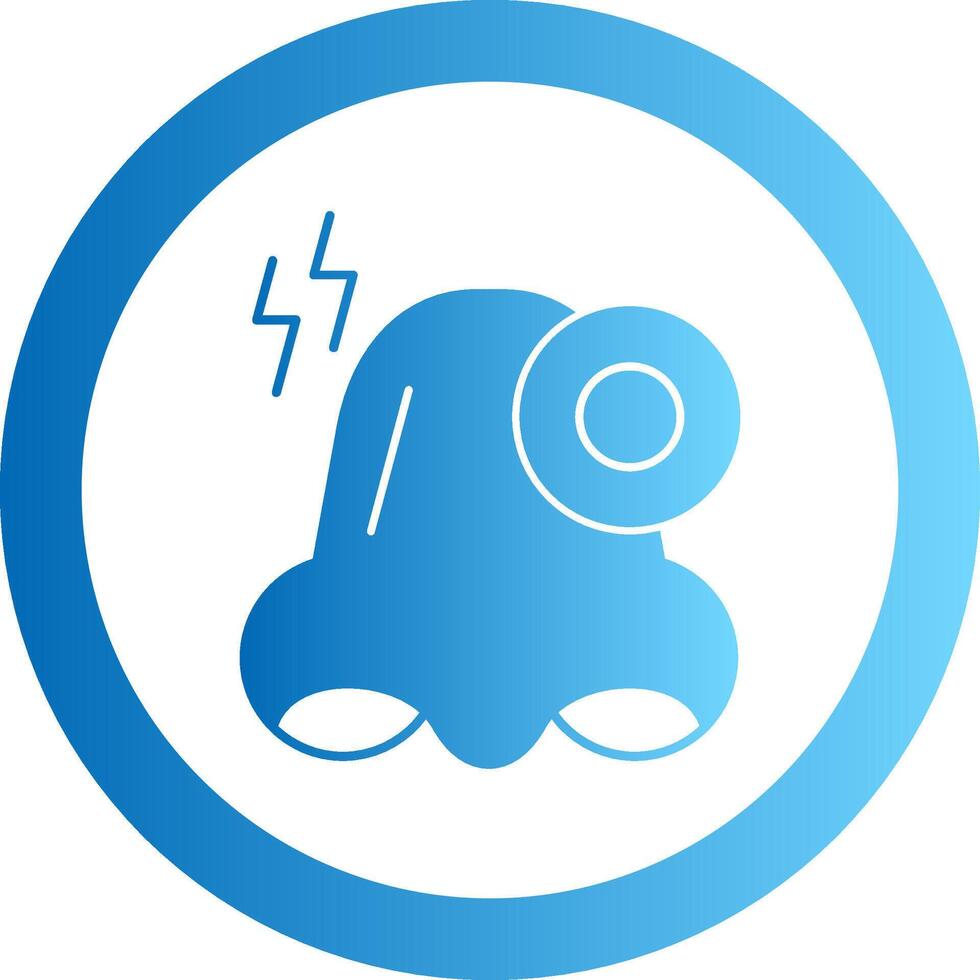 Congestion Gradient Circle Icon vector