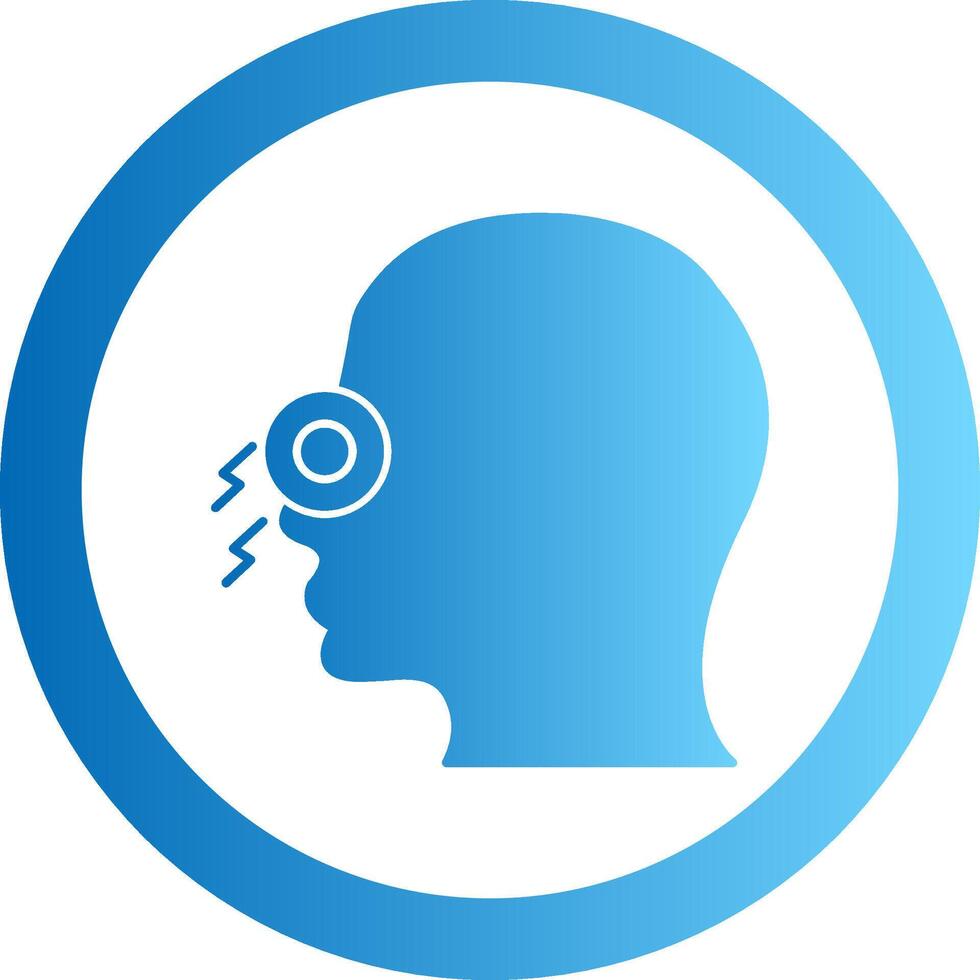 Congestion Gradient Circle Icon vector