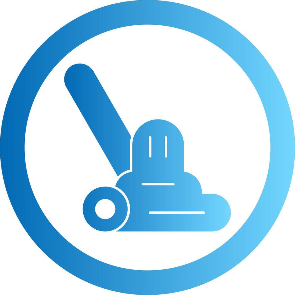 Polisher Gradient Circle Icon vector