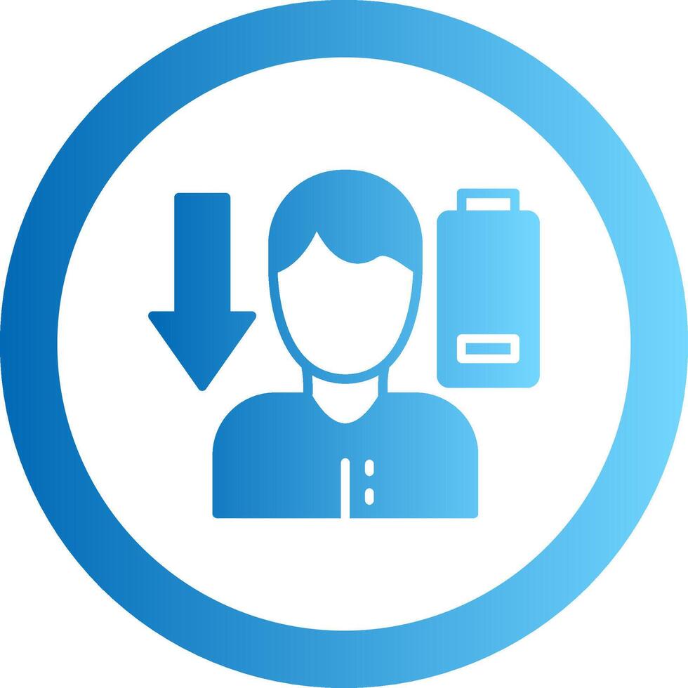 Low Energy Gradient Circle Icon vector