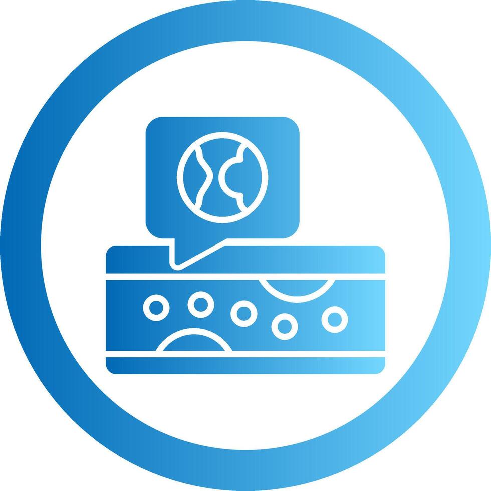 Atherosclerosis Gradient Circle Icon vector