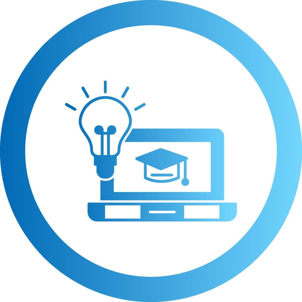 onGradient Circle tuition Gradient Circle Icon vector