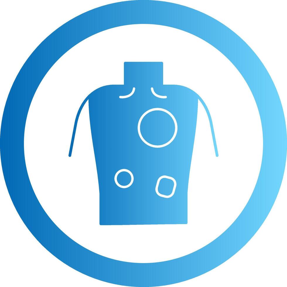 Eczema Gradient Circle Icon vector