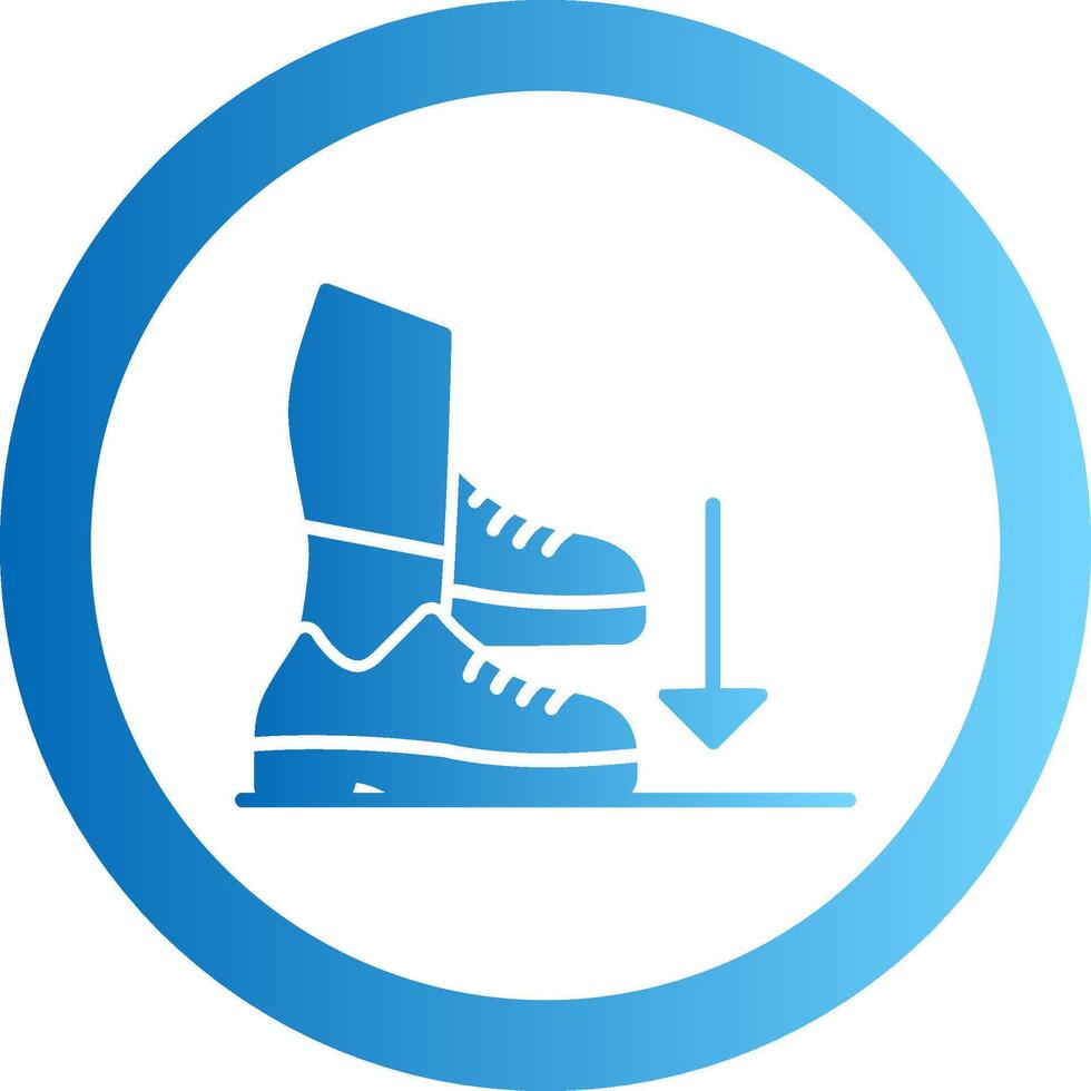 Stamp Gradient Circle Icon vector