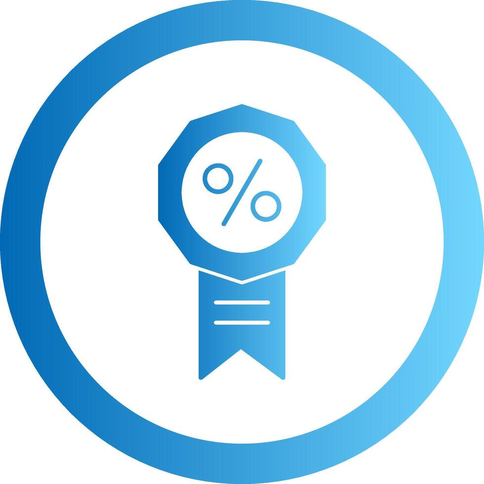 Badge Gradient Circle Icon vector