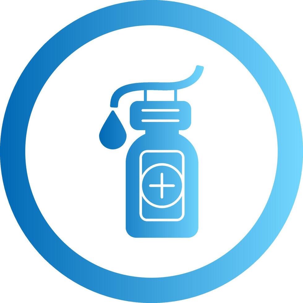 Sanitation Gradient Circle Icon vector
