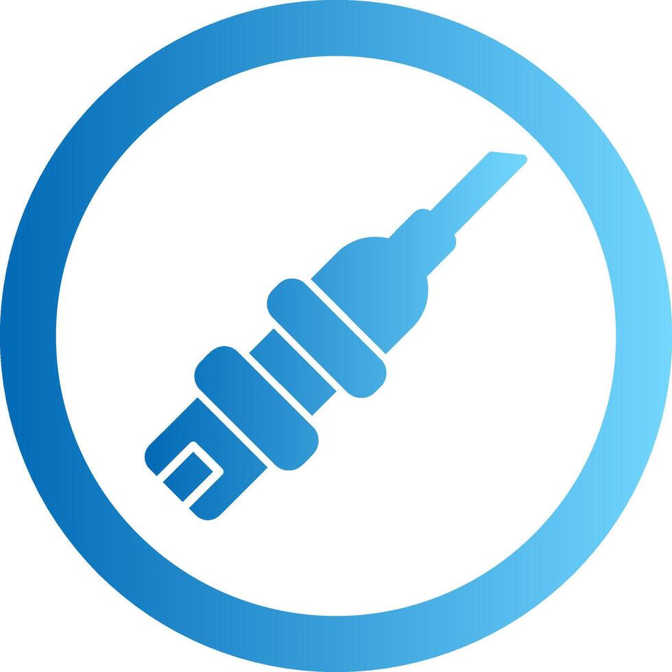 Catheterization Gradient Circle Icon vector