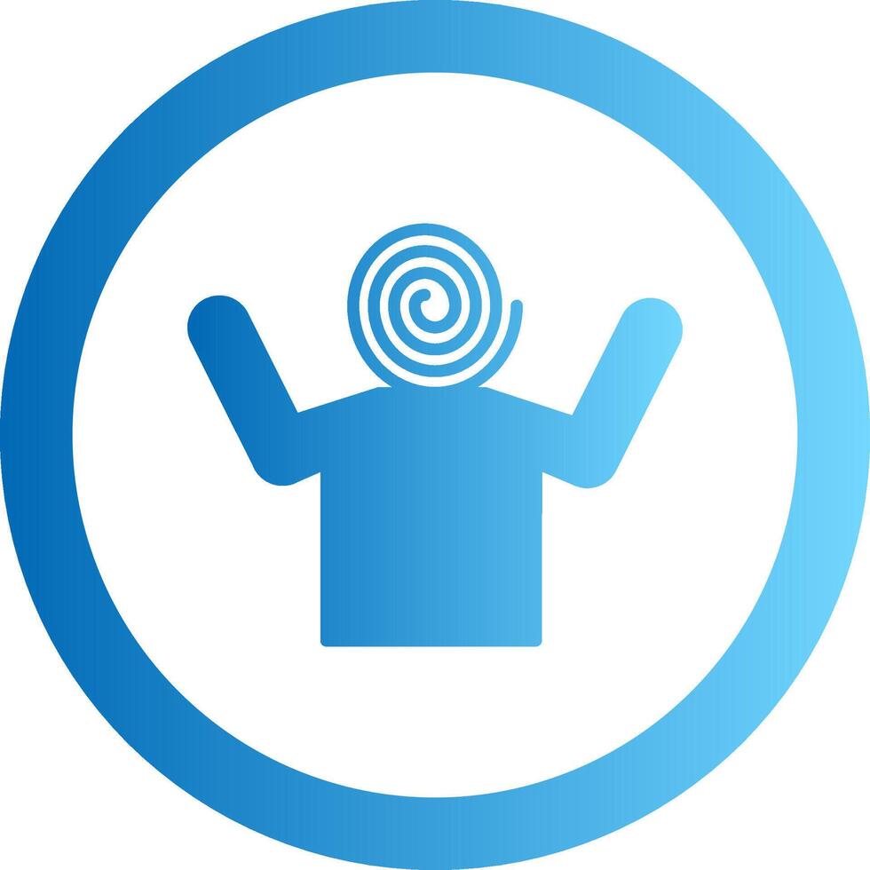 Hallucination Gradient Circle Icon vector