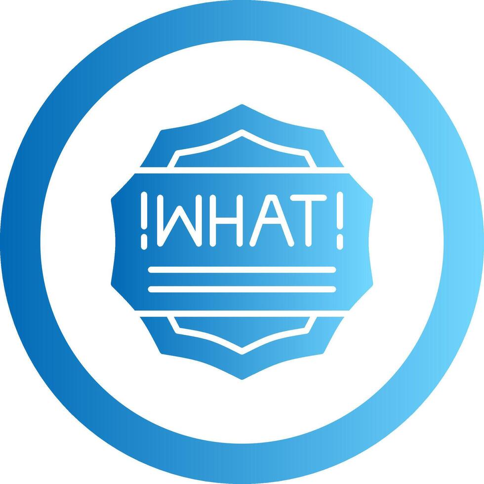 What Gradient Circle Icon vector