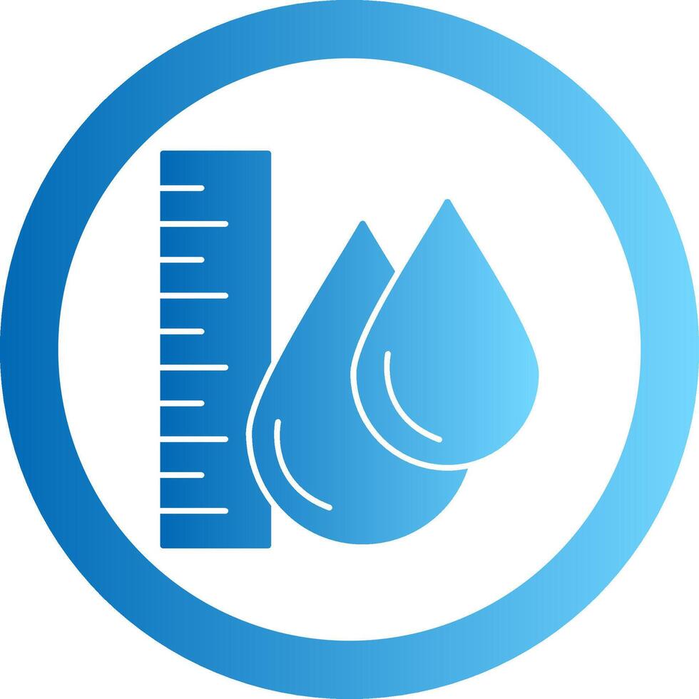 Water Level Gradient Circle Icon vector
