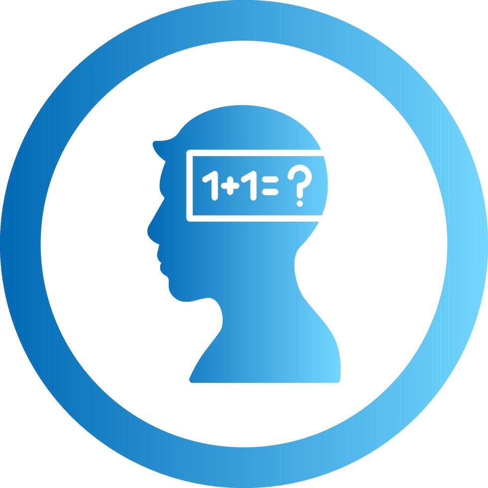 Parkinson Gradient Circle Icon vector