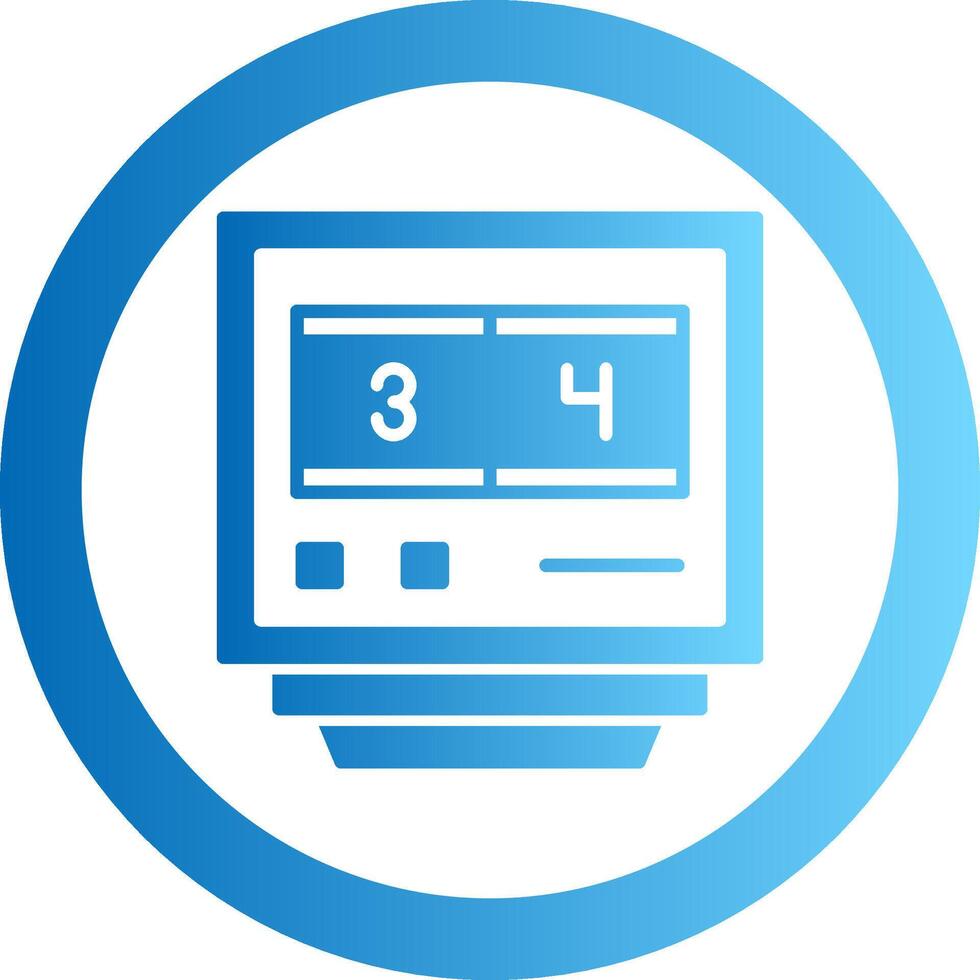 Lap Counters Gradient Circle Icon vector