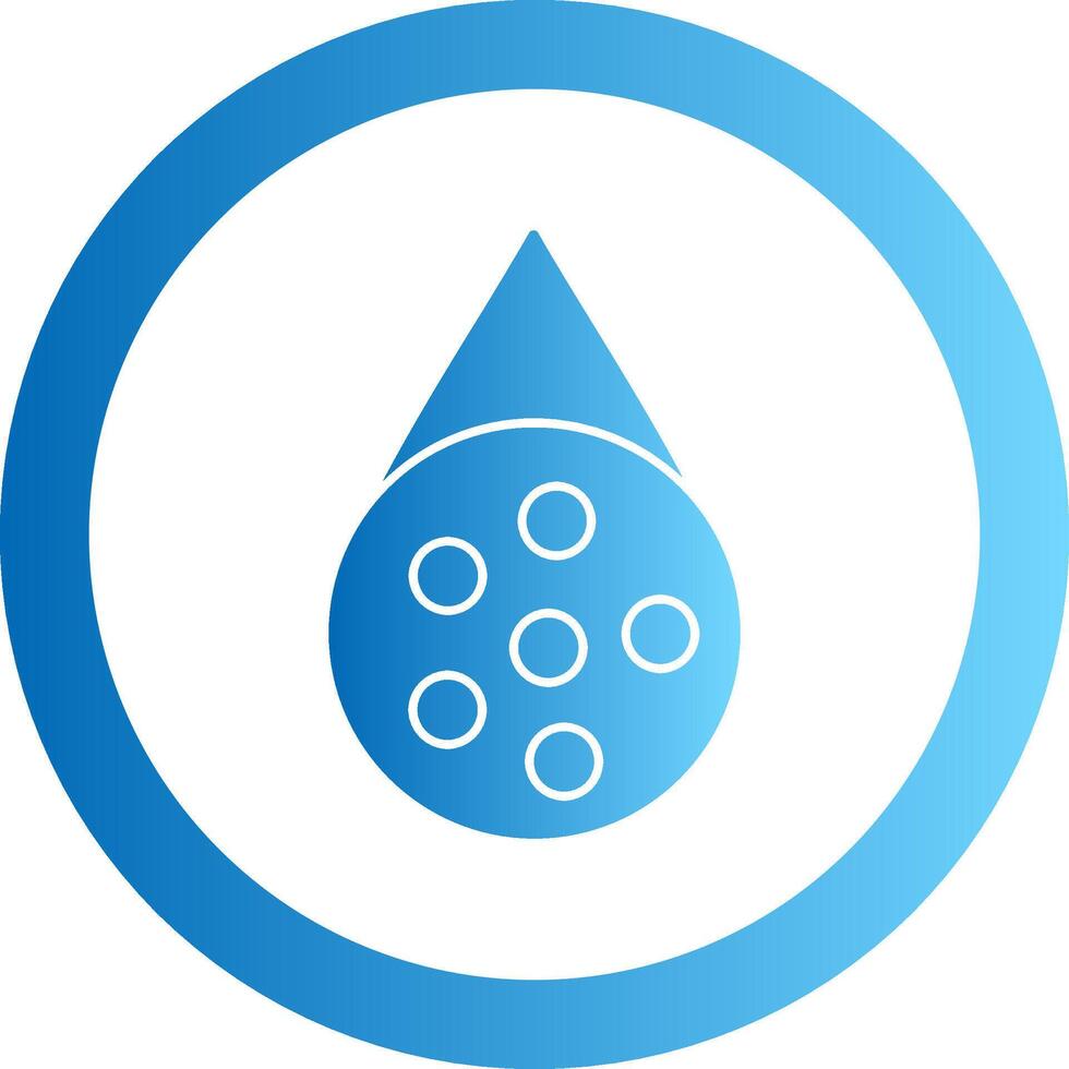 Water Borne Gradient Circle Icon vector