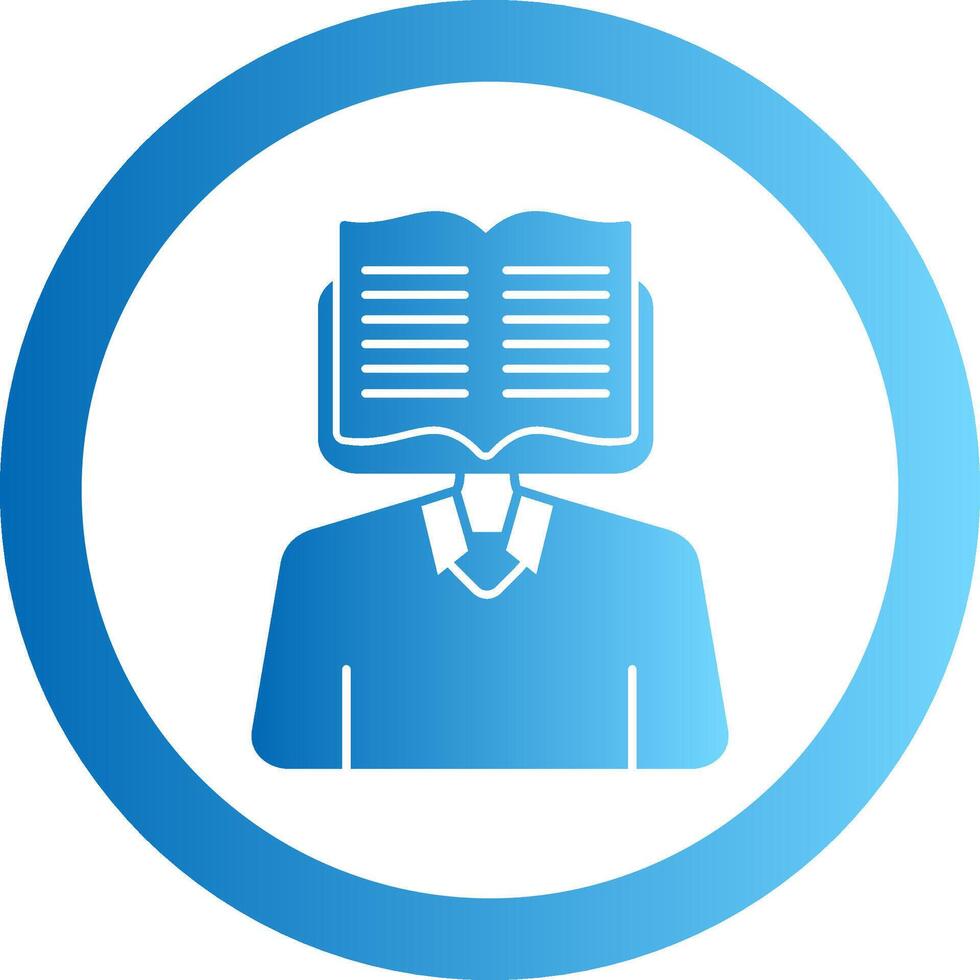 Learning Gradient Circle Icon vector