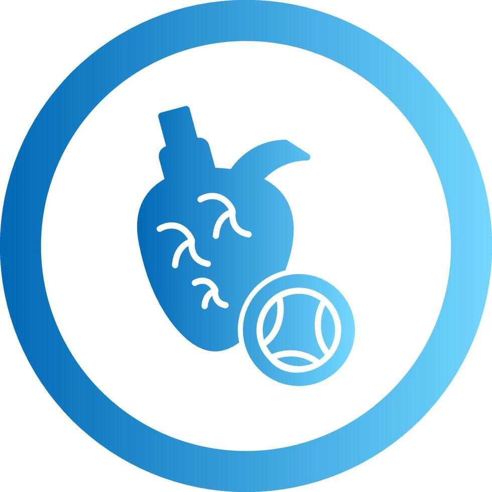 Aortic Gradient Circle Icon vector