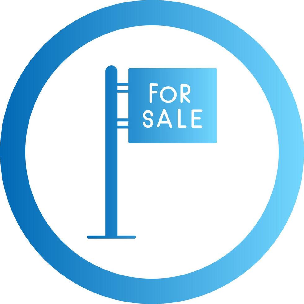 For Sale Gradient Circle Icon vector