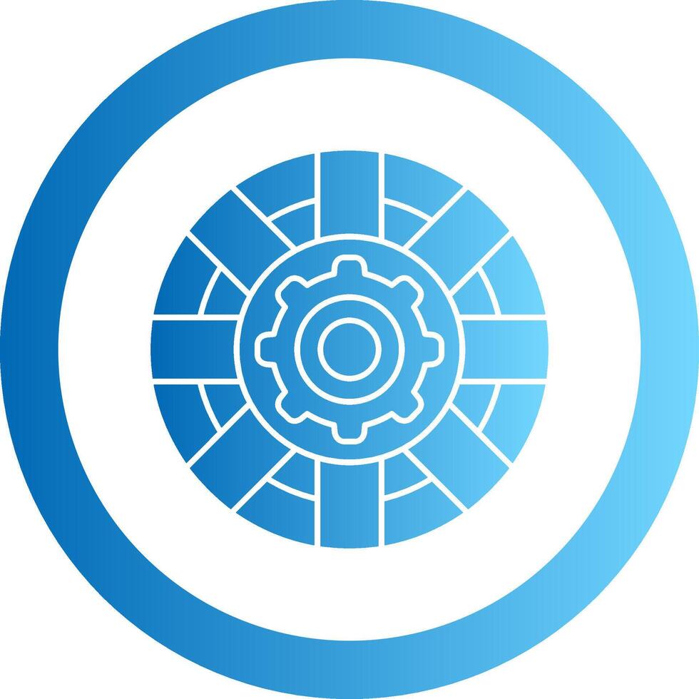 Support Gradient Circle Icon vector