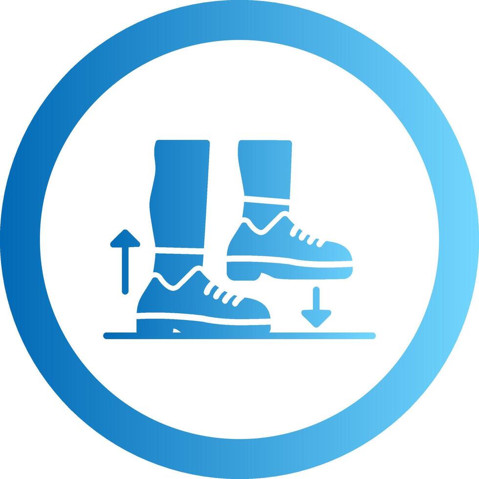 Step Gradient Circle Icon vector