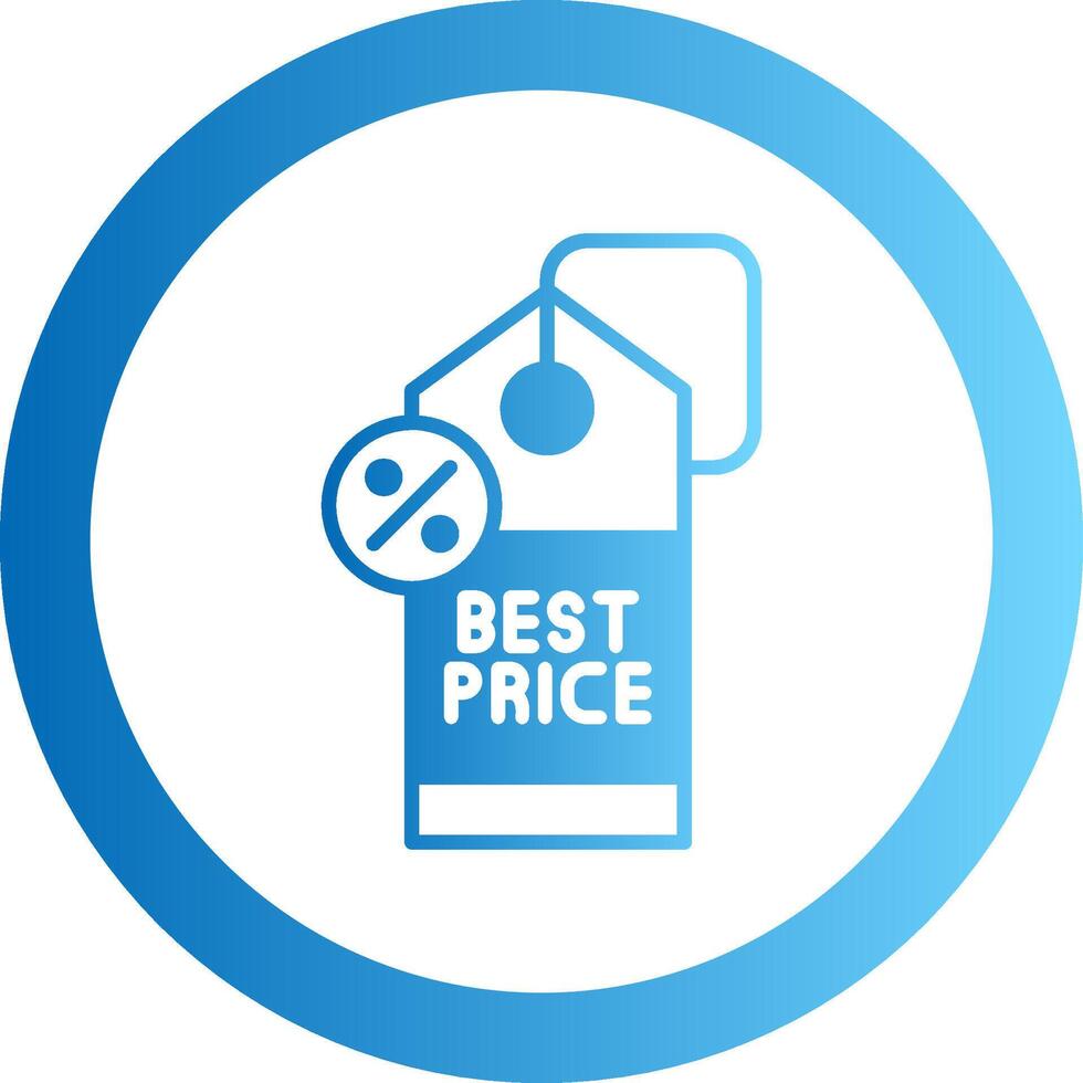 Best Price Gradient Circle Icon vector