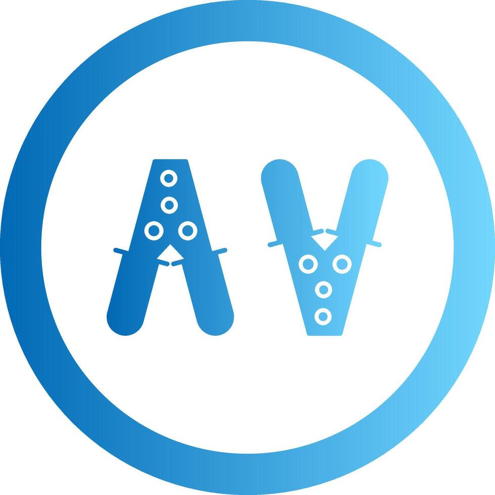 Jumper Gradient Circle Icon vector
