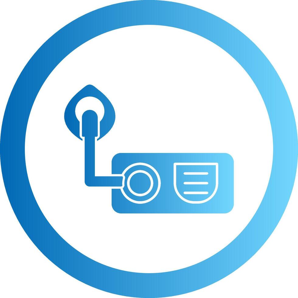Oxygen Gradient Circle Icon vector