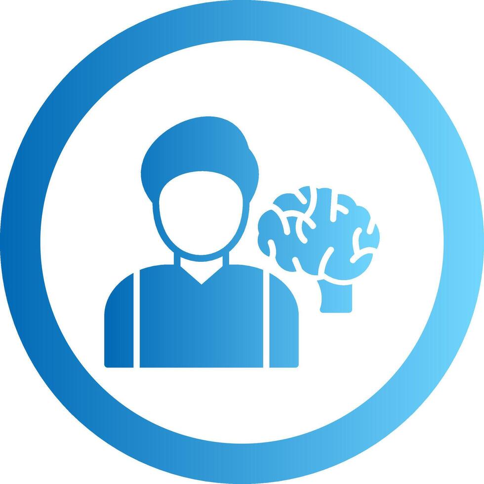 Neurologist Gradient Circle Icon vector