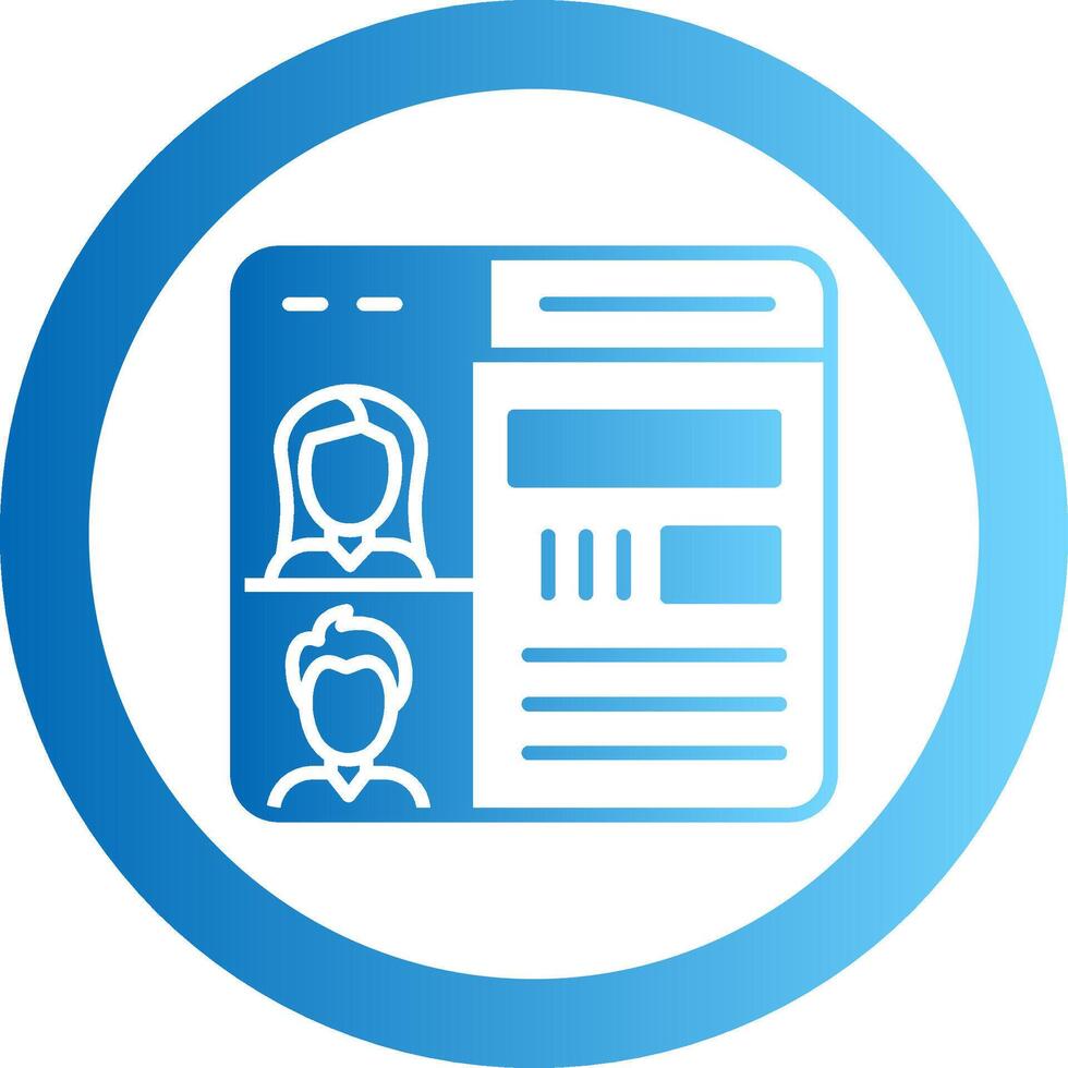 OnGradient Circle Gradient Circle Icon Presentation Gradient Circle Icon vector