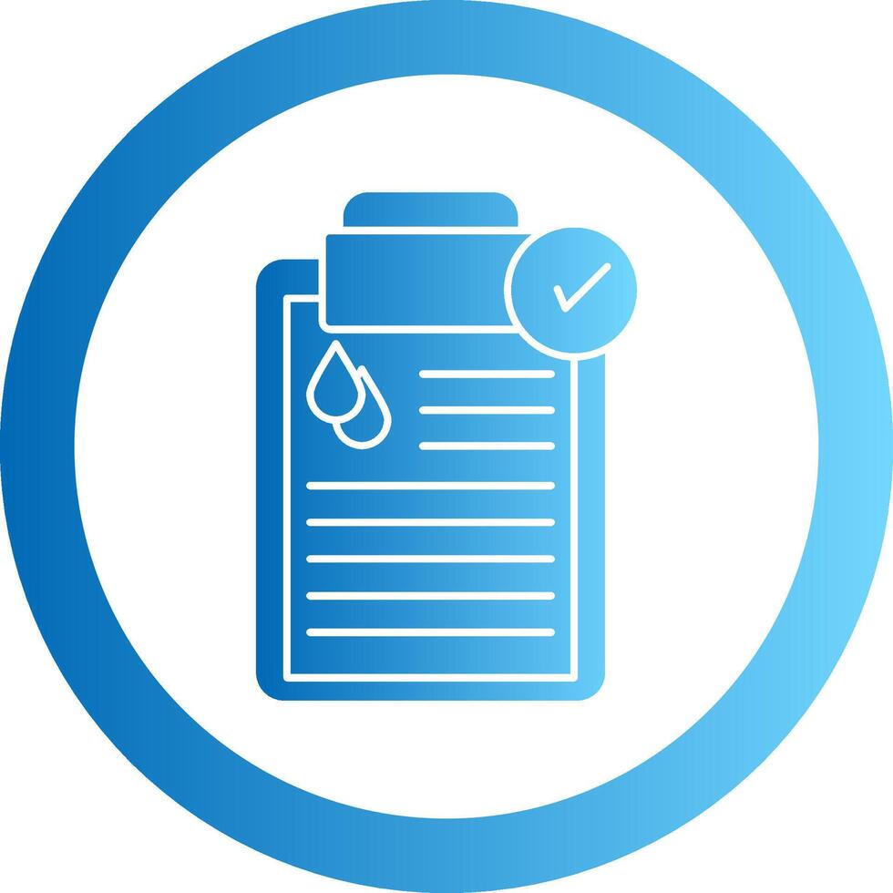 Water Rights Gradient Circle Icon vector