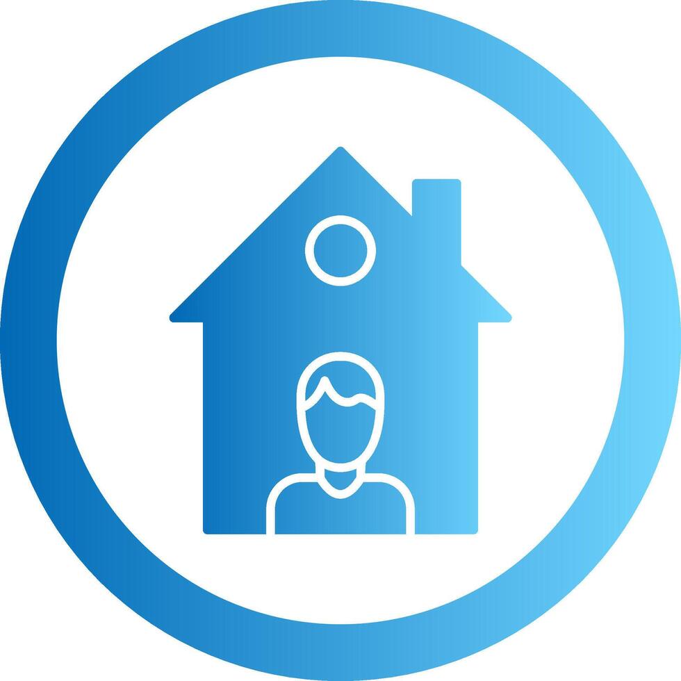 Isolation Gradient Circle Icon vector