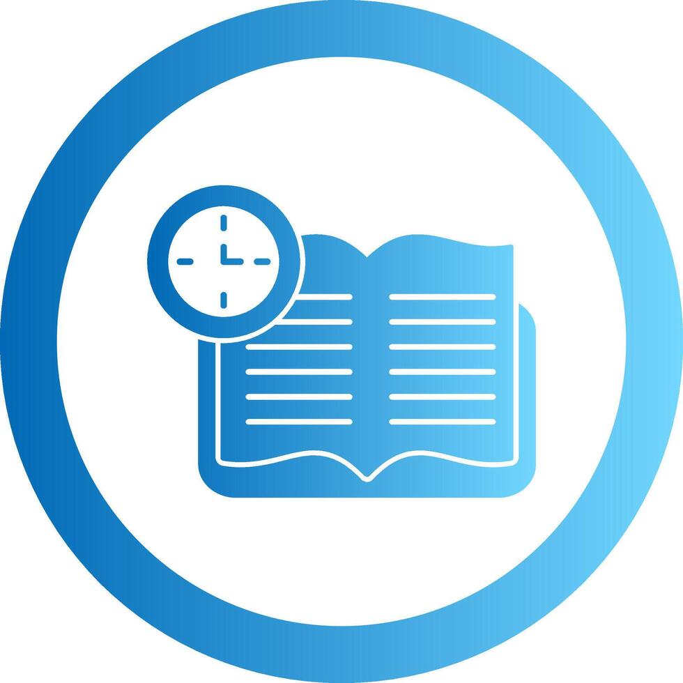 Continuous Learning Gradient Circle Icon vector