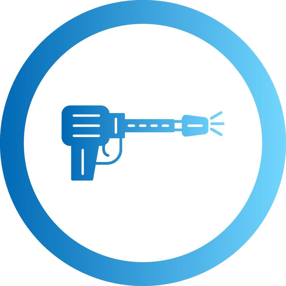 Power Wash Gradient Circle Icon vector