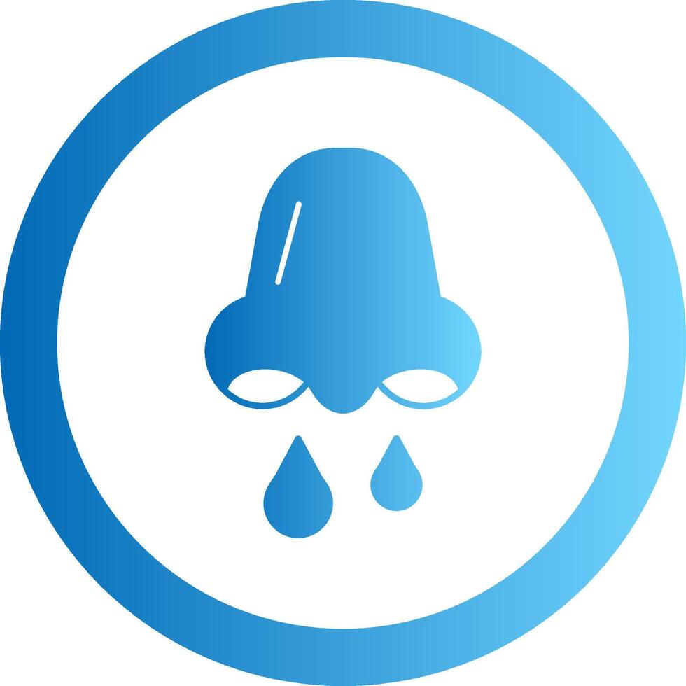 Congestion Gradient Circle Icon vector