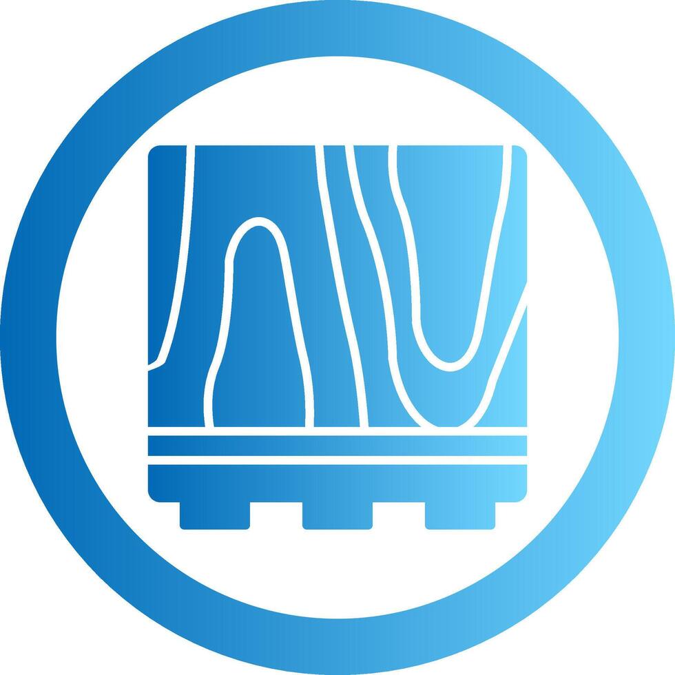Floor Gradient Circle Icon vector