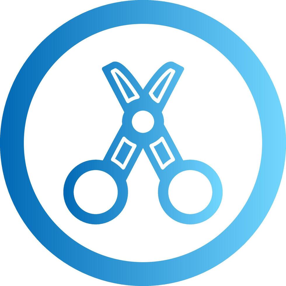 Tailor Gradient Circle Icon vector