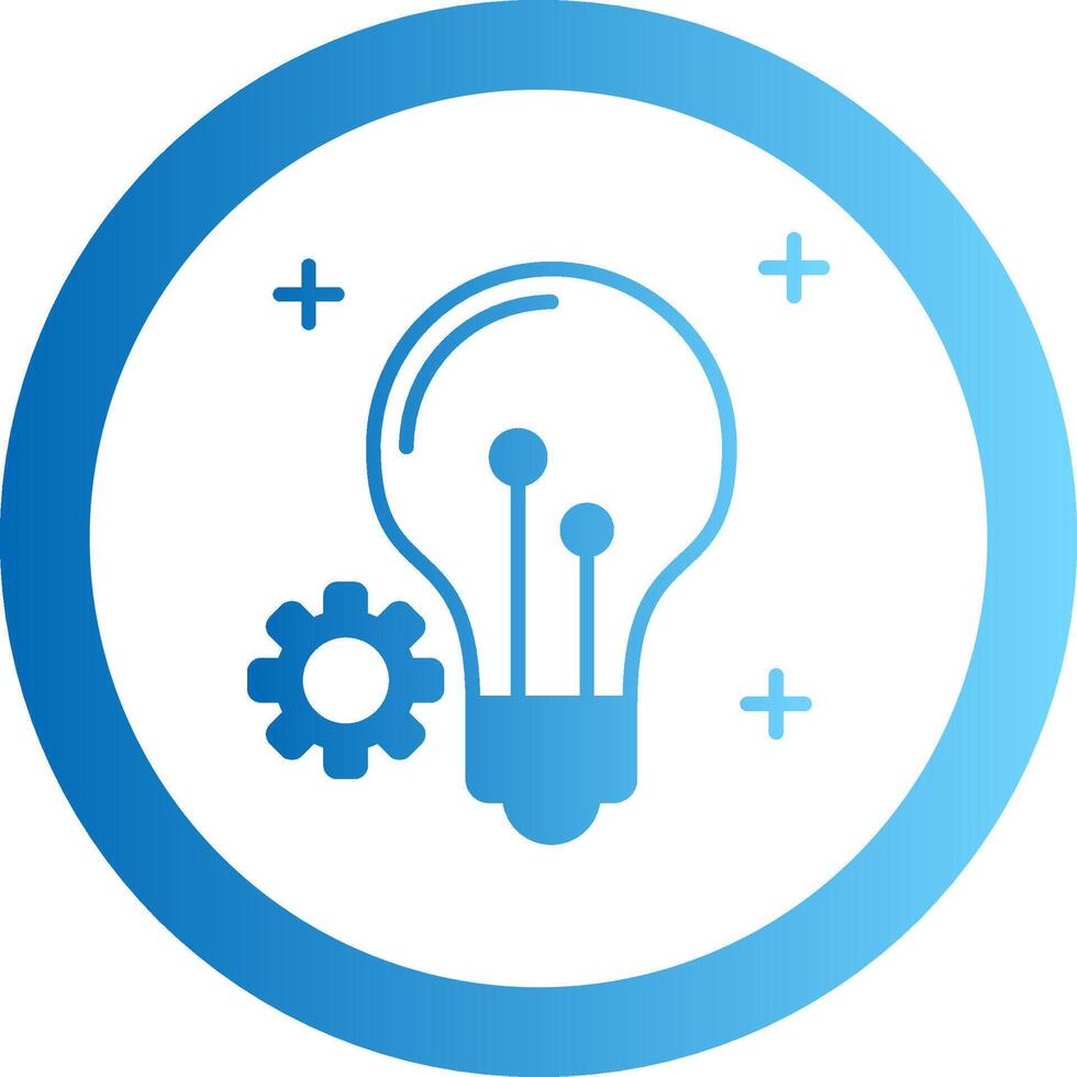 Innovation Gradient Circle Icon vector