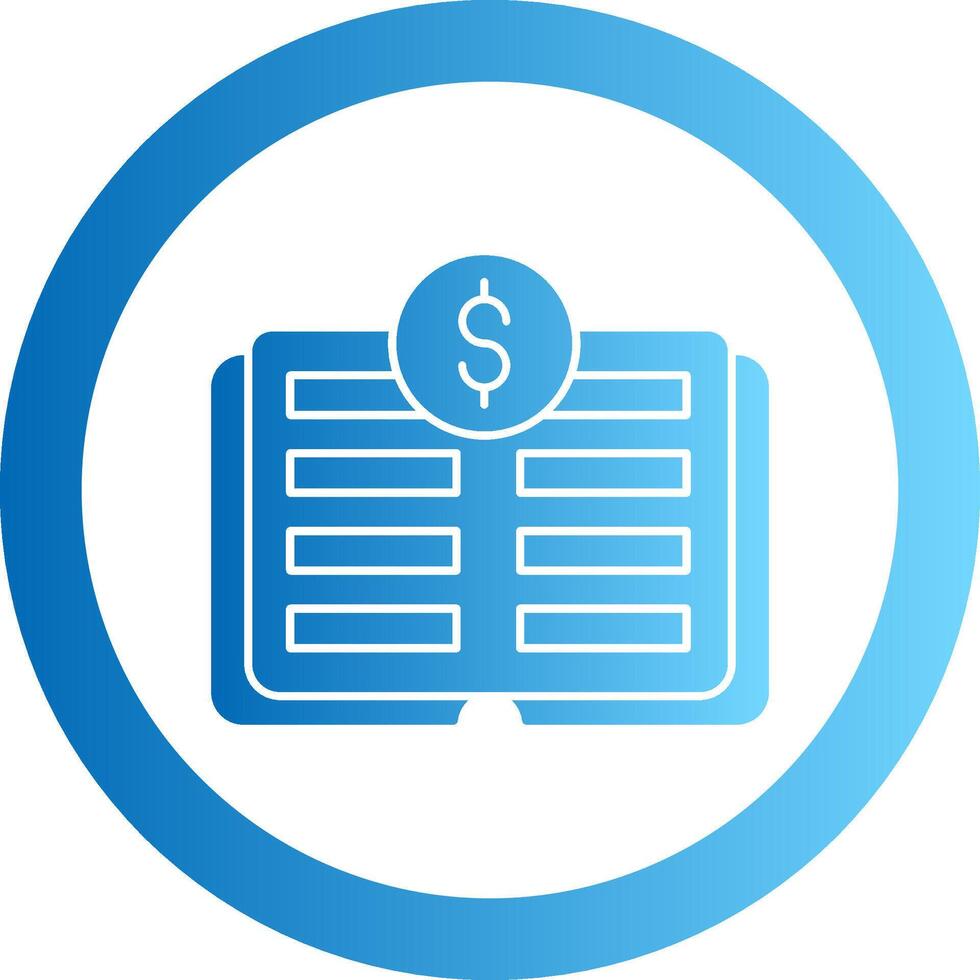 Ledger Gradient Circle Icon vector