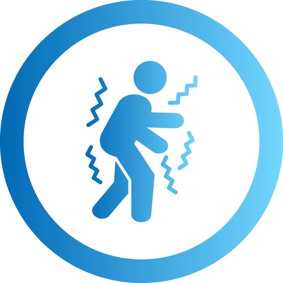 Parkinson Gradient Circle Icon vector