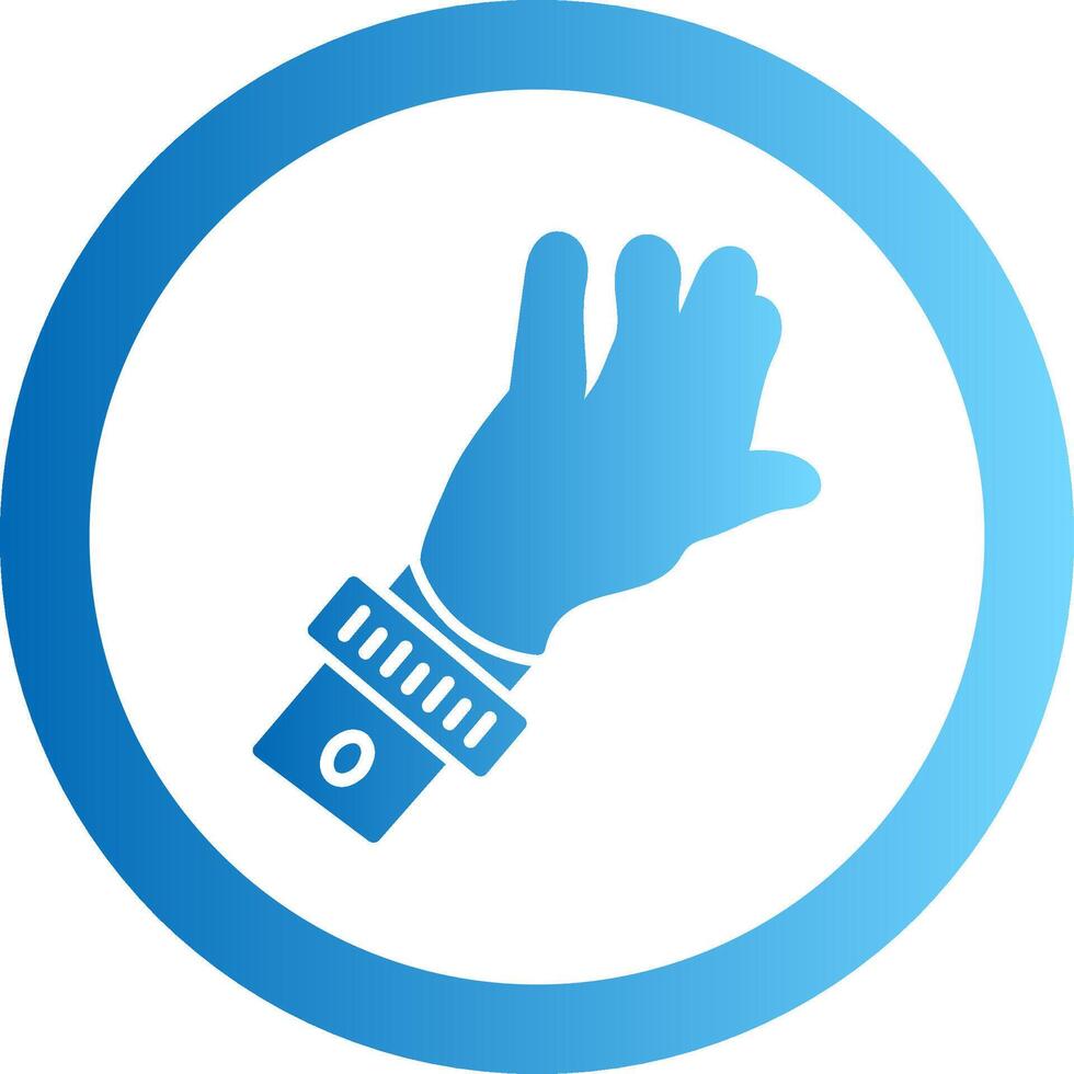Mantoux Test Gradient Circle Icon vector