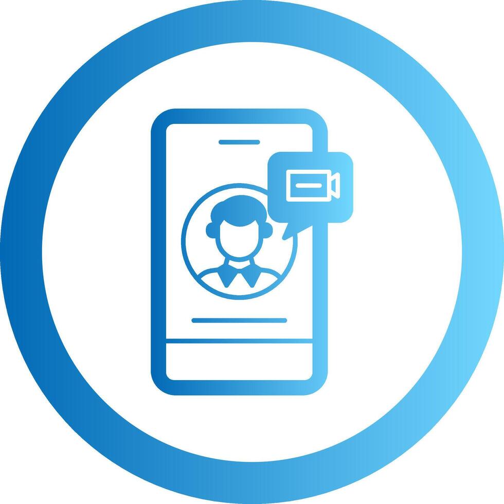 Conference Gradient Circle Icon vector