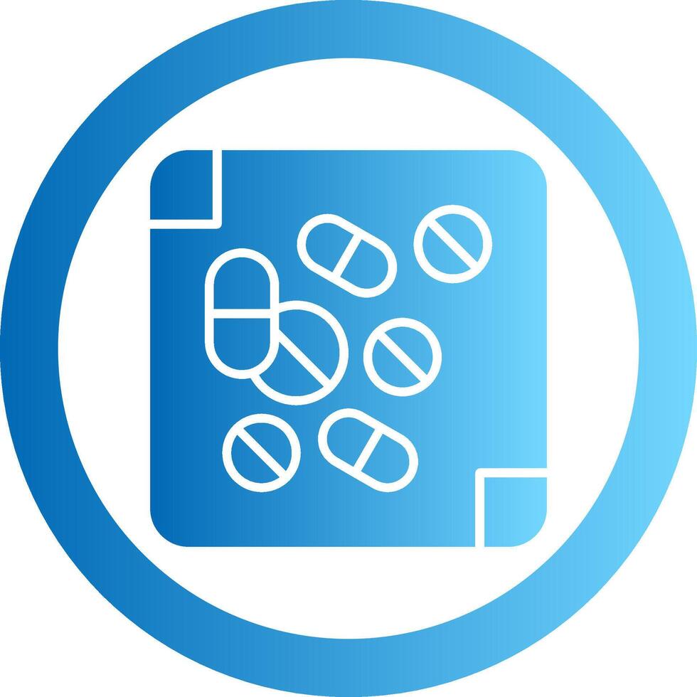 Medicine Gradient Circle Icon vector