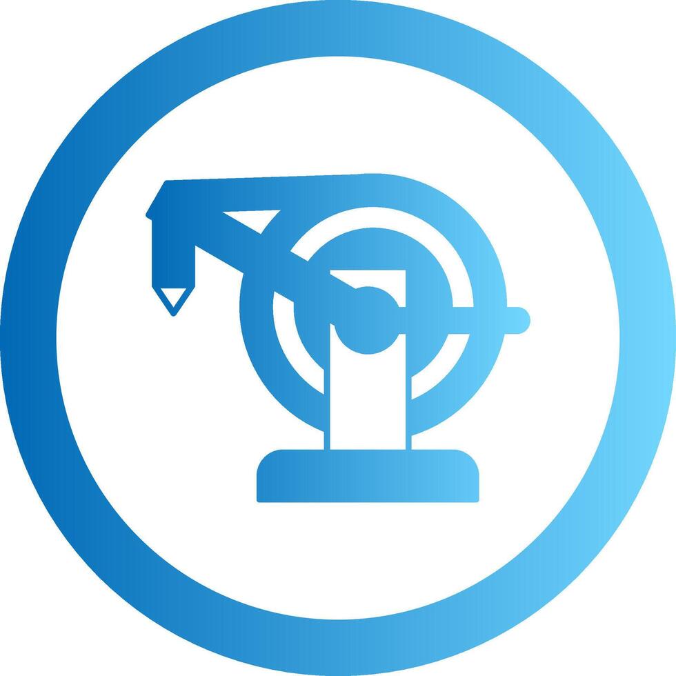 Water Hose Gradient Circle Icon vector