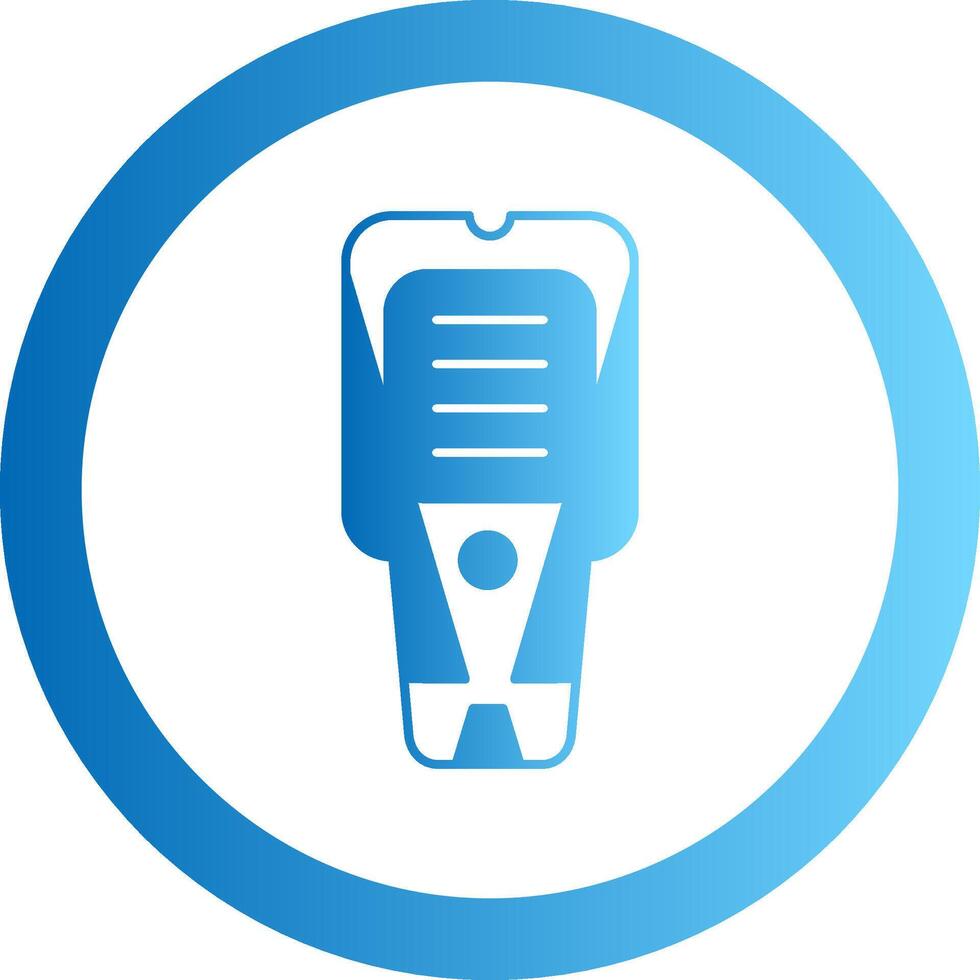 Stud Finder Gradient Circle Icon vector
