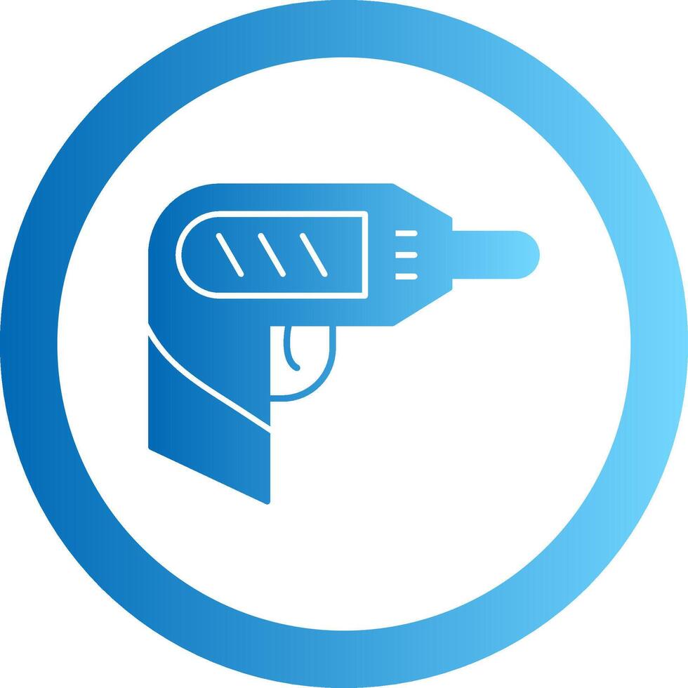 Screwdriver Gradient Circle Icon vector