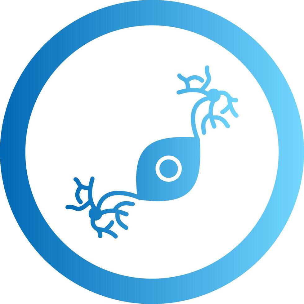 Pseudounipolar Gradient Circle Icon vector