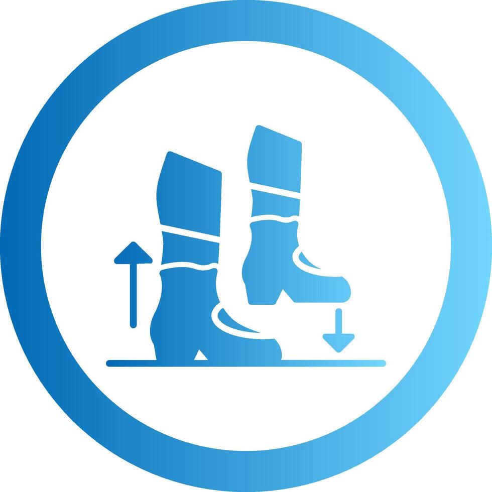 Step Gradient Circle Icon vector